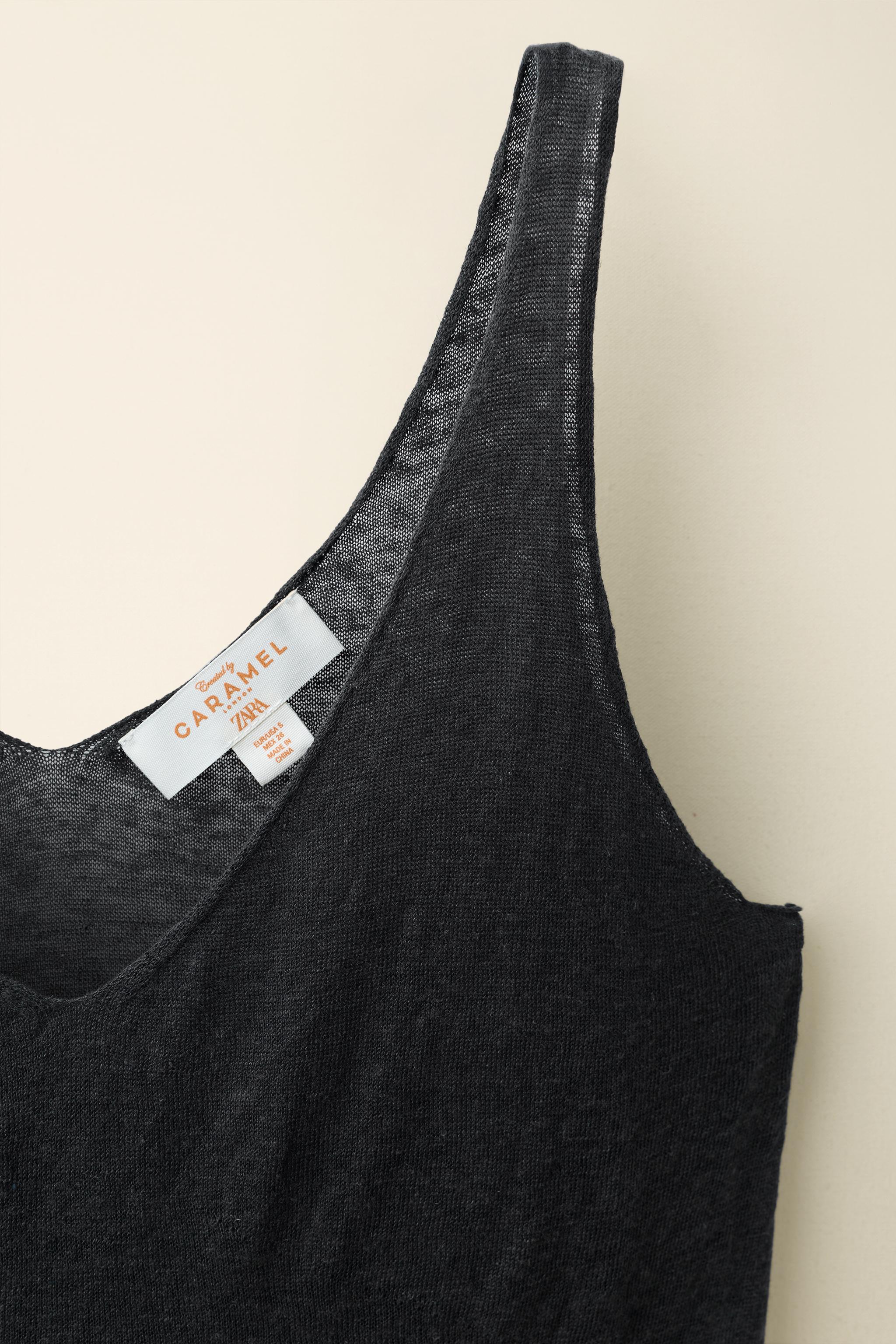 KNIT STRAPPY TOP CREATED BY CARAMEL LONDON X ZARA